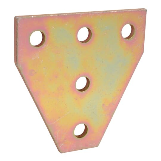 AB261 Superstrut 200 Flat Plate Fitting, (5) Holes, 5-3/8 in L x 5-3/8 in W x 1/4 in THK, Steel