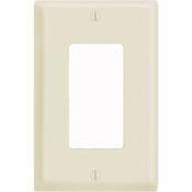80601 Decora Midway Size Wall Plate, 1 Gangs, 3.13 in W x 4.88 in H, Thermoset, Brown