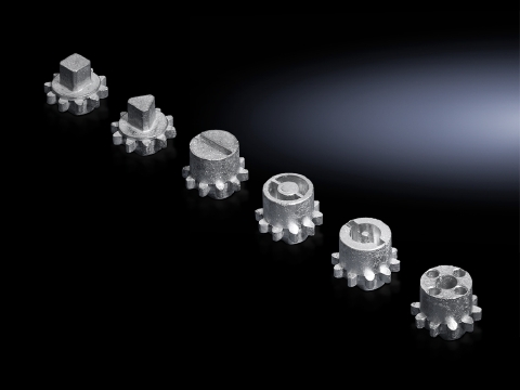 8611160 Lock Insert, For Use With CM, EL 3 Part 3 - 15 U, EL 3 Part 18 - 21 U, TS, SE, PC Enclosure Door, Die Cast Zinc