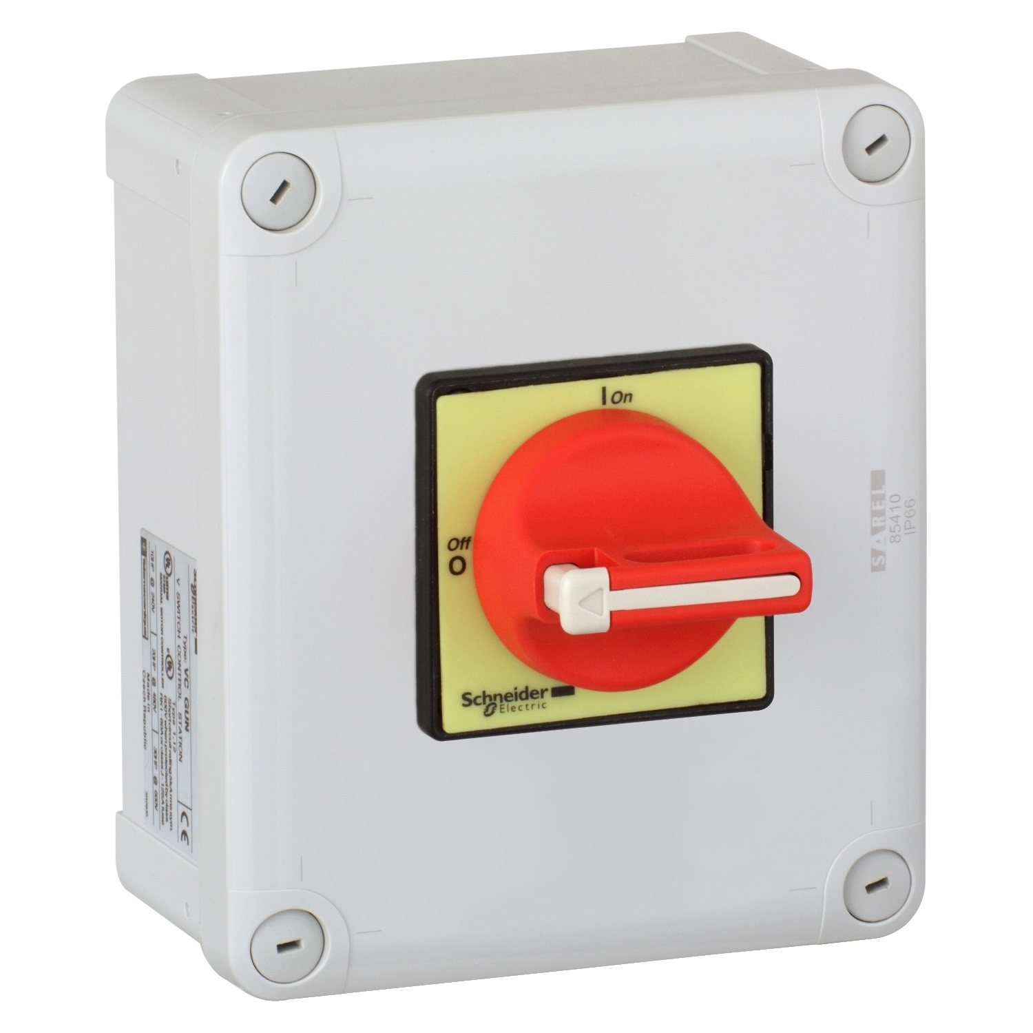 VC2GUN TeSys Vario Emergency Stop Enclosed High Performance Standard Disconnect Switch, 690 V AC/DC, 25 A, 3 Poles
