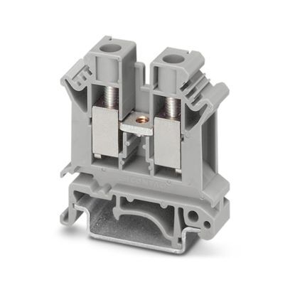 3005073 1-Level 1-Circuit 2-Connection Single Tier Feed-Through Terminal Block, 800 V AC, 57 A, 20 to 6 AWG Wire, DIN Rail Mount