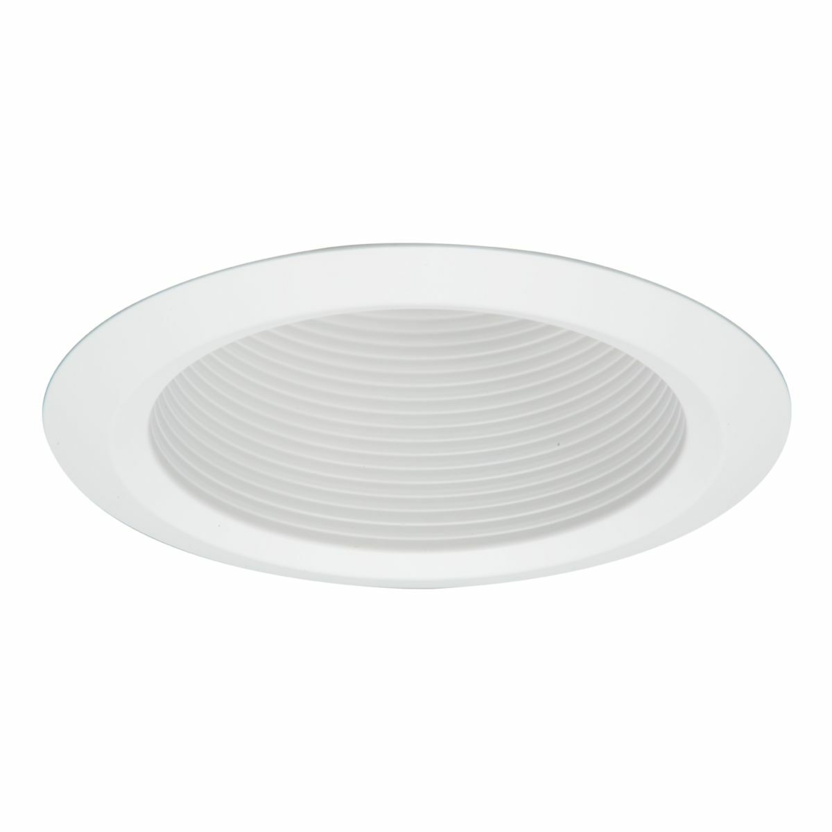 5125WB Halo 5125 Circle Full Cone Self Flange Baffle Trim, 5 in Dia Inside x 6-5/8 in Dia Outside, Incandescent Lamp, For Use With H5 and E5 Housing, Metal