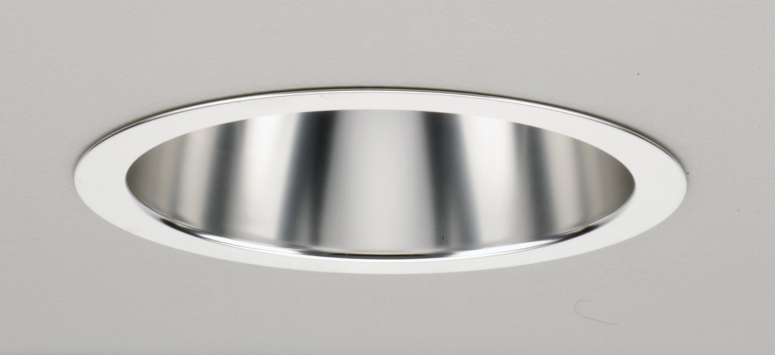 AF 2 6AR TRIM J4 AF Series Downlight Trim, 6 in Dia Inside, CFL Lamp, For Use With 6 in 2-Lamp Housing, Aluminum