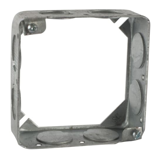 53151-3/4 Steel City 1-Outlet Extension Ring, 4 in L x 4 in W x 1-1/2 in D, Steel
