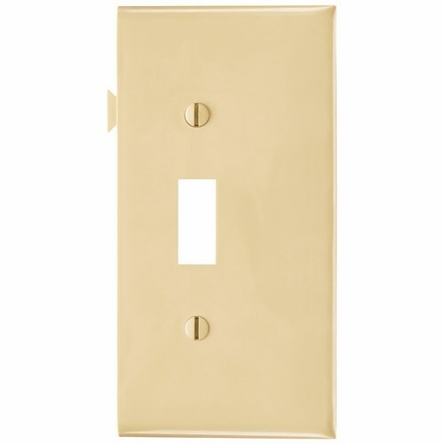 PJSE1I Sectional Wall Plate, 1 Gangs, 5 in, Thermoplastic, Ivory