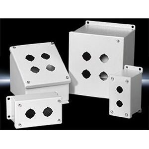 8017648 PB Series Standard Pushbutton Box, 3.2 in W x 2.7 in D, NEMA 4/12/13 NEMA Rating, Carbon Steel