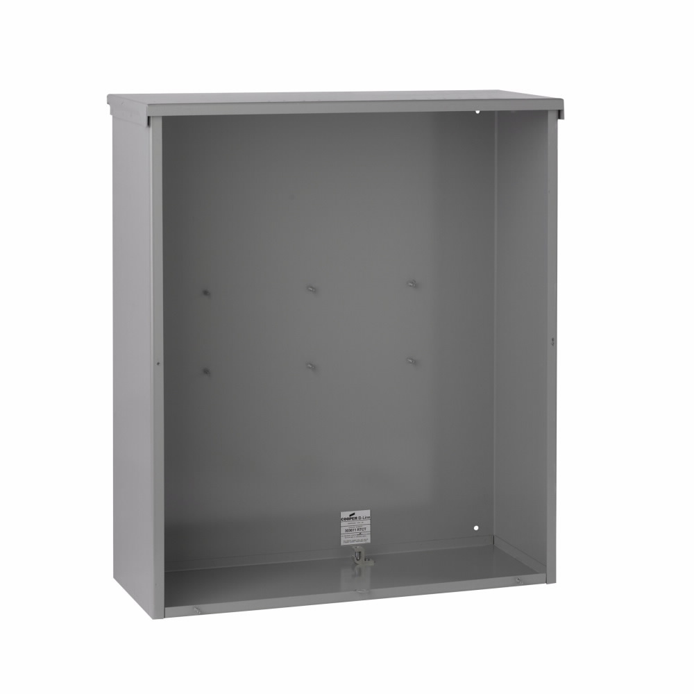 303011 RTCT CT Lift Off Cover 12 Gauge Steel, ANSI 61 Gray Paint Galvanized Steel, Surface Mount, 1 phase or 3 Phase, Lift Off Cover