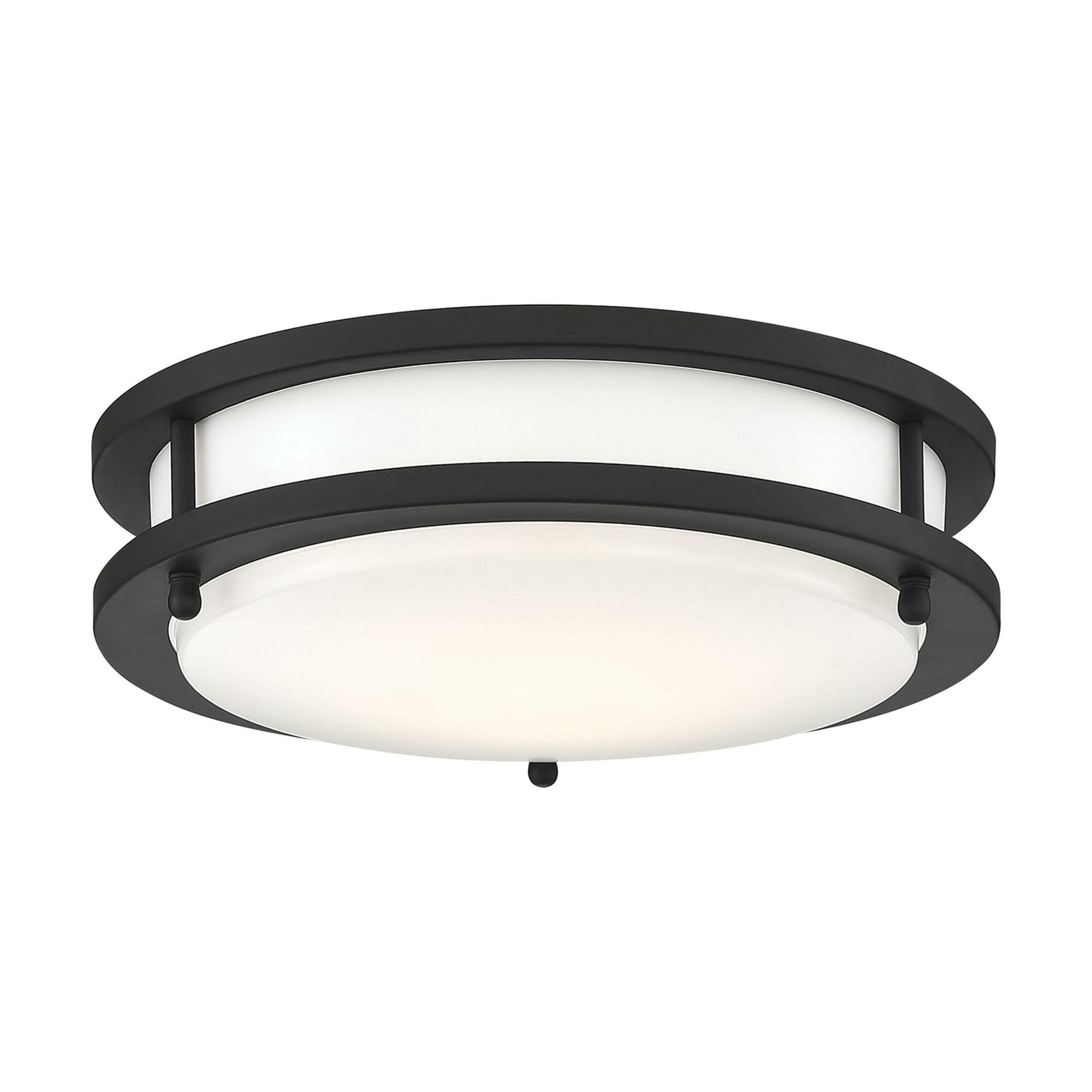 62-1735 Nuvo Flush Mount, 120 V, Matte Black Housing