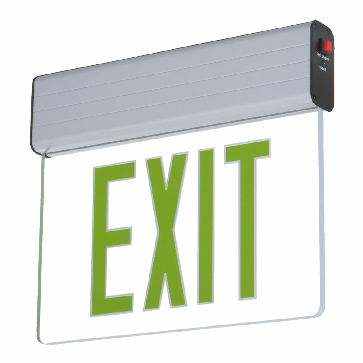 EUS70G Sure-Lites Universal Face Emergency Exit Sign Lamp, LED Lamp, 120/277 V AC, EXIT Legend