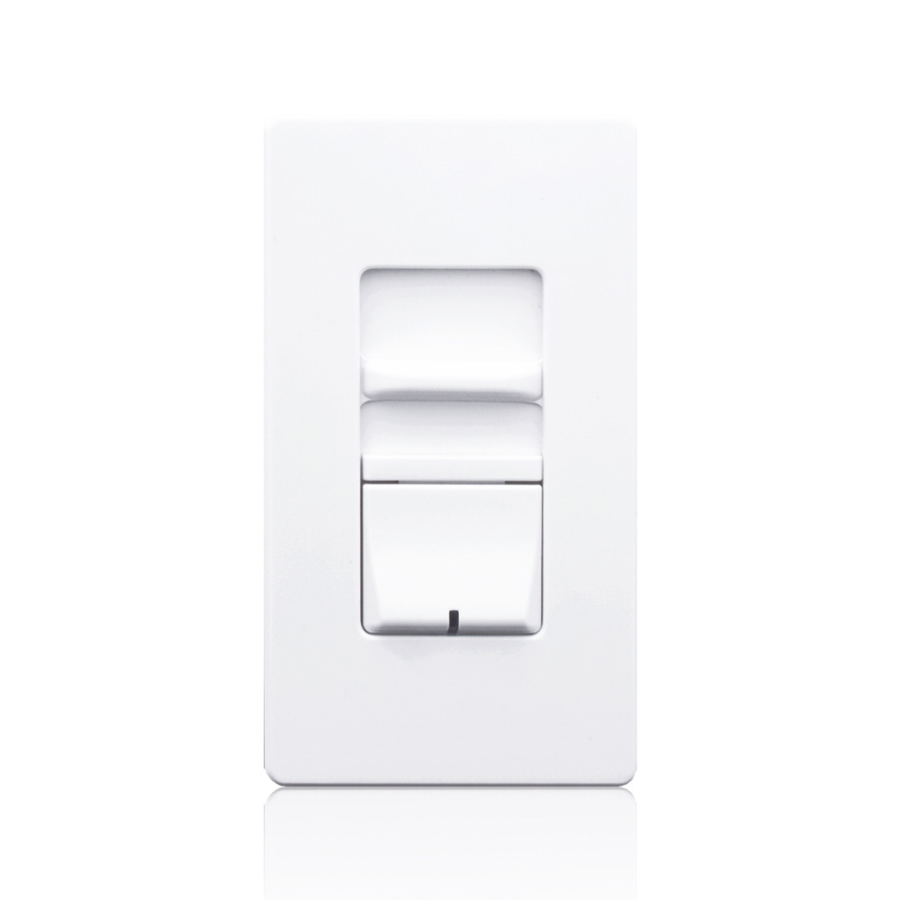 AWSMT-XAW Renoir II 2-Wire Narrow Wall Box Dimmer With Thin Heat Sink, 120/230/277 VAC, 5 A, 1 Pole, White