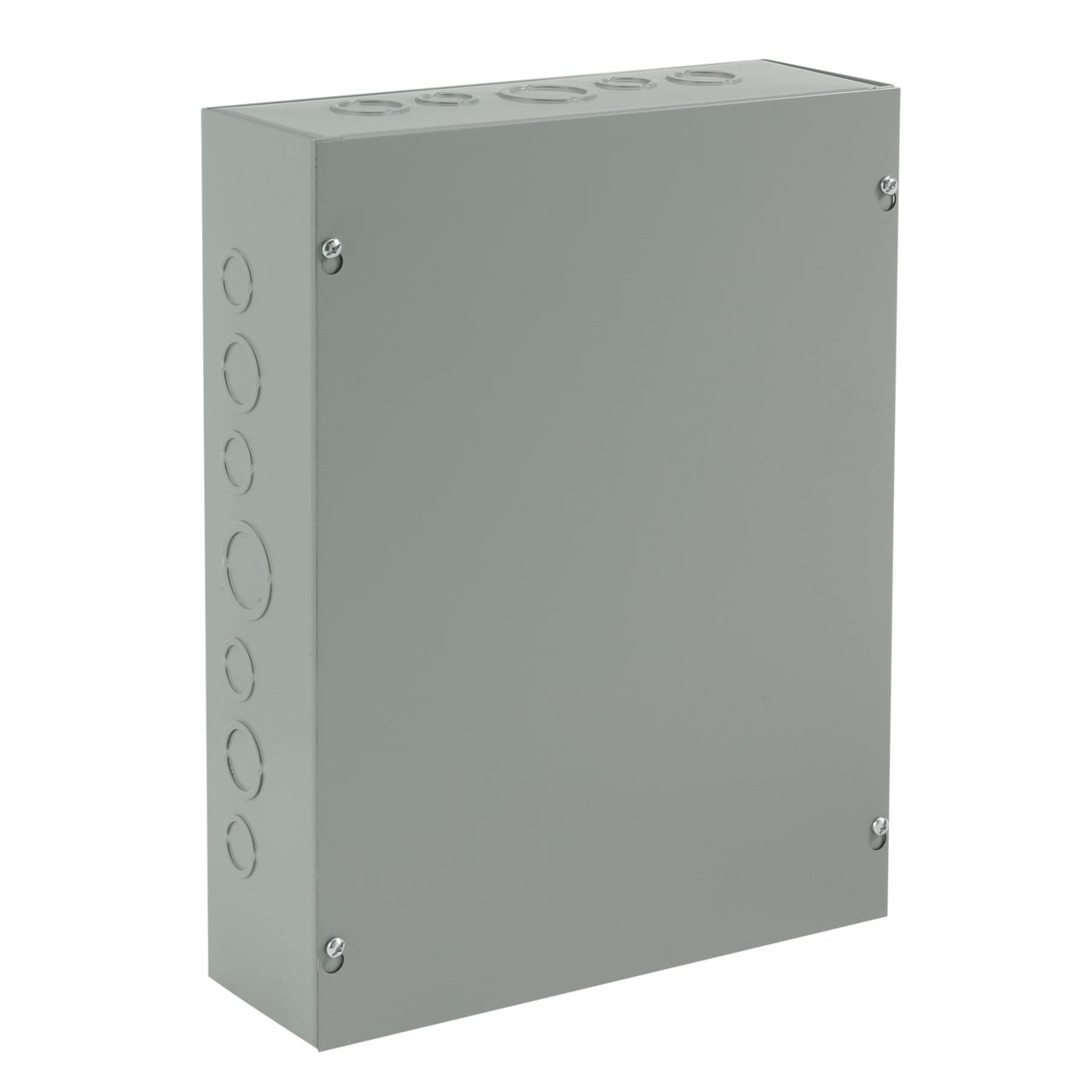 ASE24X24X10 A90P1 Pull Box With Knockout, 24 in W x 10 in D x 24 in H, Screw Cover, NEMA 1/IP30, Steel