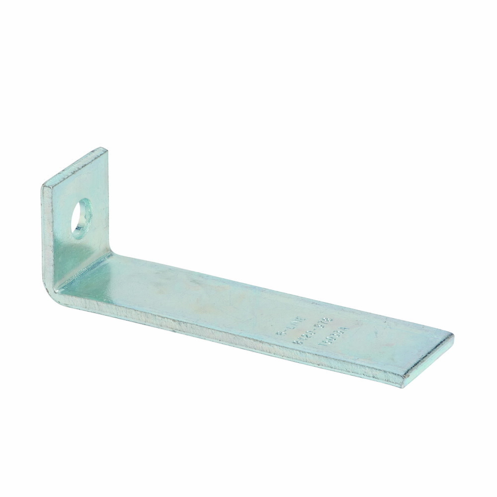 B420-978ZN 90 deg Corner Angle, 1 Holes, 9-7/8 in L x 1-7/8 in W x 7/32 in THK, Steel