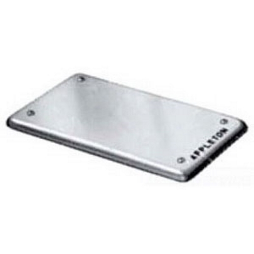 FSK-3B-CM Unilets Cast Weatherproof Device Box Cover With Stainless Steel Screws and Gasket, 4-9/16 in L x 6-7/16 in W, Blank Cover, Malleable Iron
