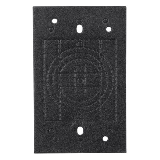 CCK Red Dot 1-Gang Electric Box Gasket, For Use With Weatherproof Cover, Neoprene, Black