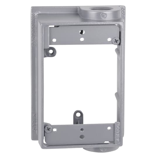 IHEF2-2 Red Dot Dry-Tite Flanged Extension Adapter, 1 Gangs, 4-1/2 in L x 3-1/2 in W x 1-7/8 in D, Die Cast Aluminum