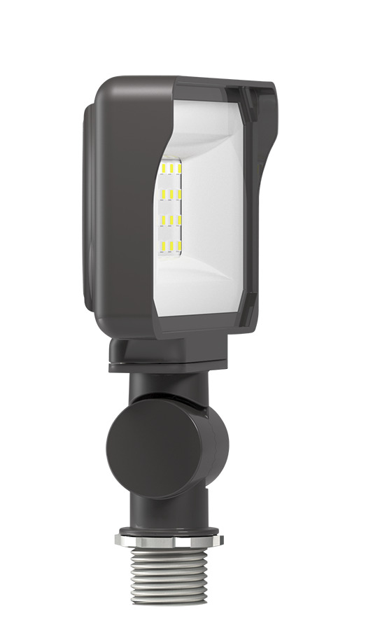 X34-16L-830/120 Floodlight Fixture, LED Lamp, 14.8 W Fixture, 120 V AC, Bronze Housing
