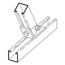 B152ZN Open Angle, 2 Holes, 37.5 deg Bend, Steel