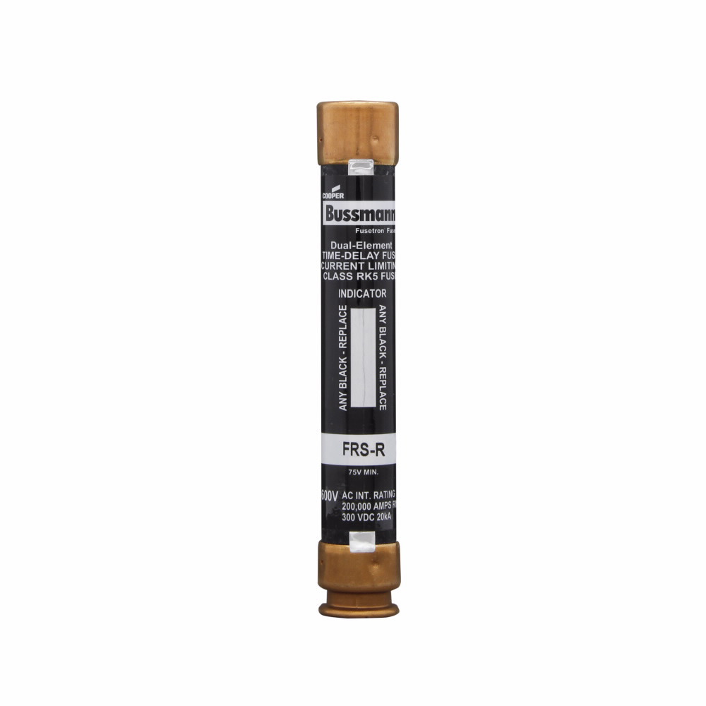 FRS-R-30ID Fusetron  Current Limiting Time Delay Fuse, 30 A, 600 V AC/300 V DC, 200/20 kAIC Interrupt, RK5 Class, Cylindrical Body