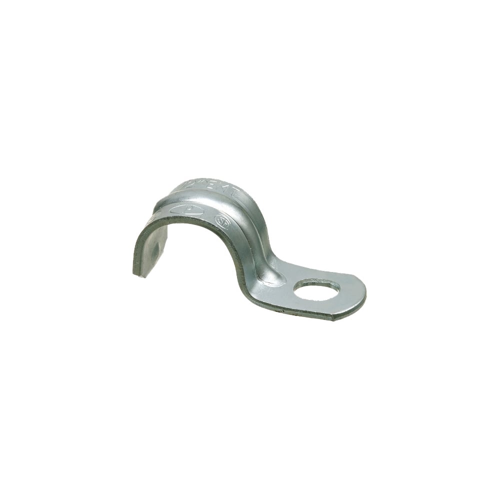 374 1-Hole Heavy Duty Click-On Conduit Strap, 1-1/2 in Conduit, Steel