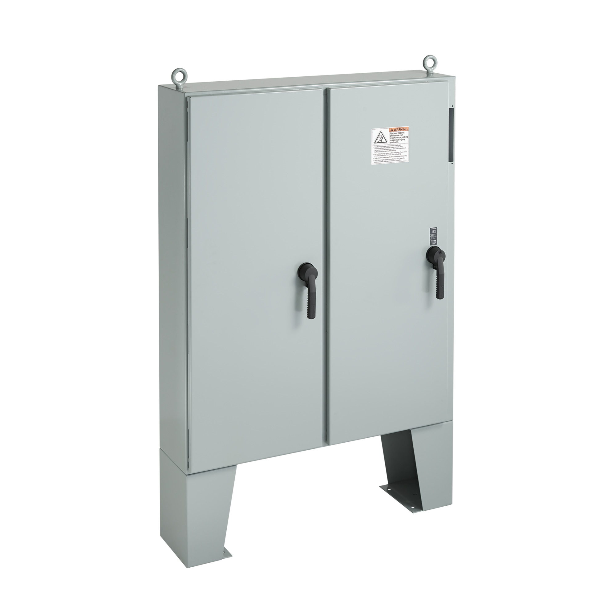 A72X7312LPFTC A21 2-Door Disconnect Enclosure With Floor Stand, 72.12 in L x 73-3/4 in W x 12.12 in D, NEMA 12/IP55 NEMA Rating, Steel