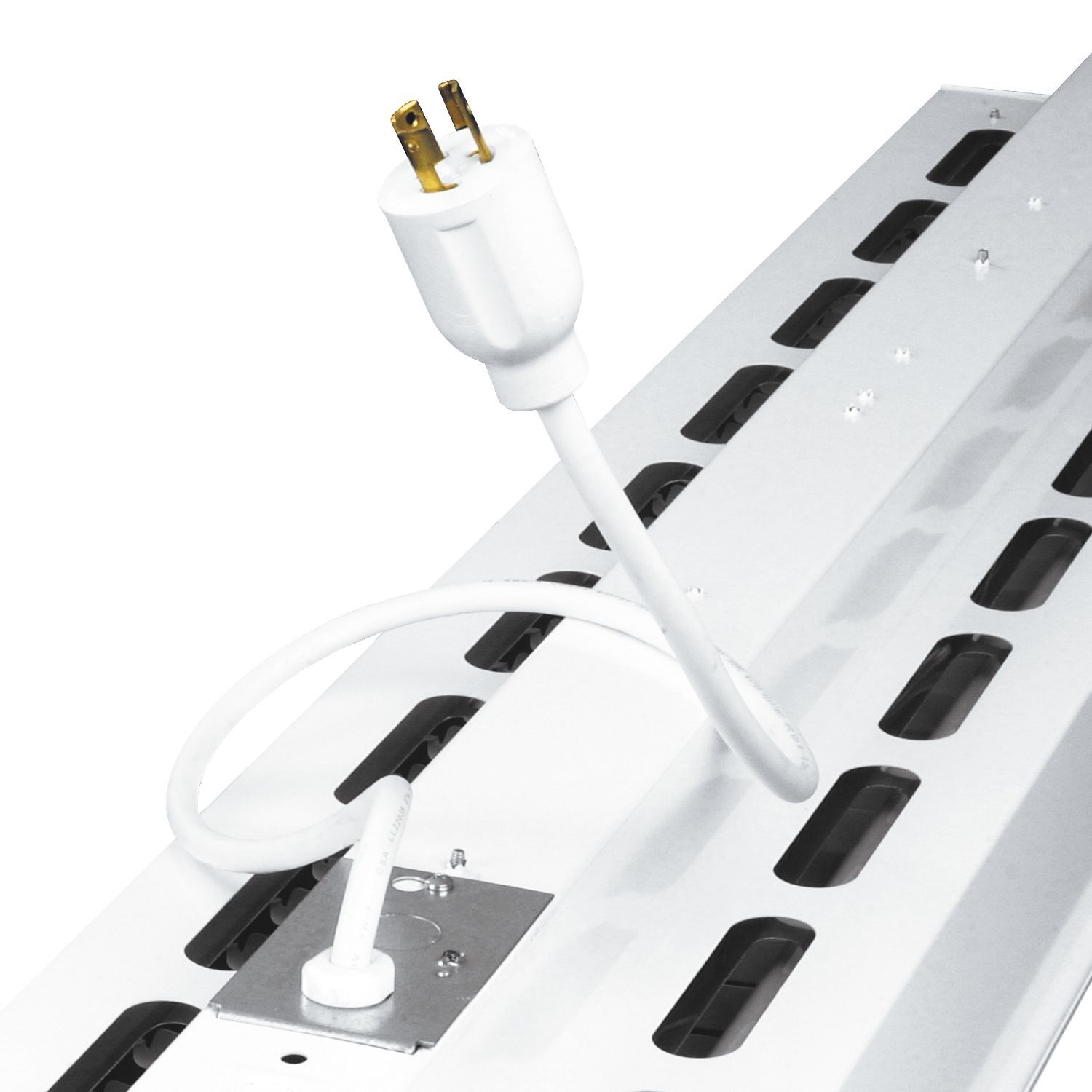 MPC6-277 Metalux Modular Plug-In Industrial Lighting Power Cord, 11 in L x 11 in W x 1-1/2 in H, For Use With HBL Series 277 V AC High Bay Industrial Open Luminaire and F-Bay Power Connection