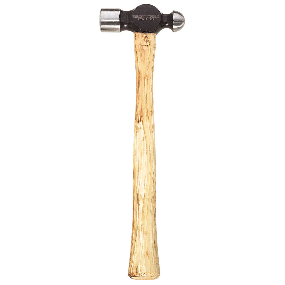 803-8 Ball Peen Hammer, 11-1/2 in OAL, 8 oz High Carbon Steel Head, Hickory Wood Handle