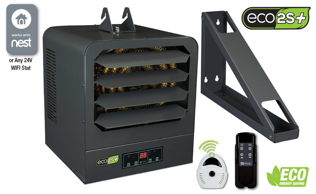 KB ELECTRONIC 2-STAGE UNIT HTR,240V 10KW 1PH, 24V CONTROL, W/ REMOTE SENSOR