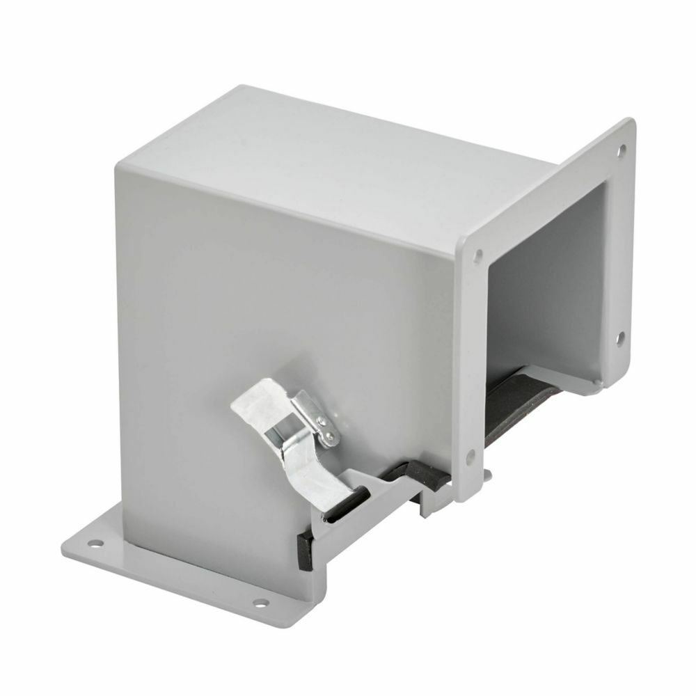 22-12LE9B D90 Inside Opening Wireway Elbow, 5.94 in L x 2-1/2 in W x 2-1/2 in H, 90 deg Bend, Steel
