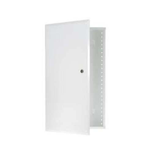 EN2050 Rear/Top Structured Wiring Enclosure, 14.3 in W x 3.7 in D x 20.1 in H, Cold Rolled Steel