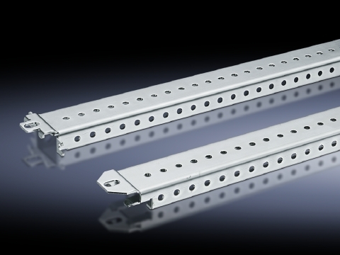 8612240 Punched Rail, 38 mm H x 18 mm W, For Use With TS Series 400 mm W x 400 mm D Enclosure, Sheet Steel