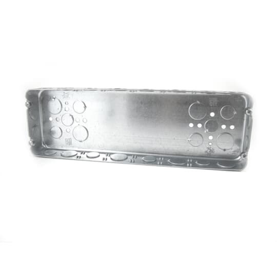 6G-1/2-3/4 Steel City Drawn Style Gang Box, Steel, 95 cu-in Capacity, 6 Gangs, 6 Outlets, 30 Knockouts