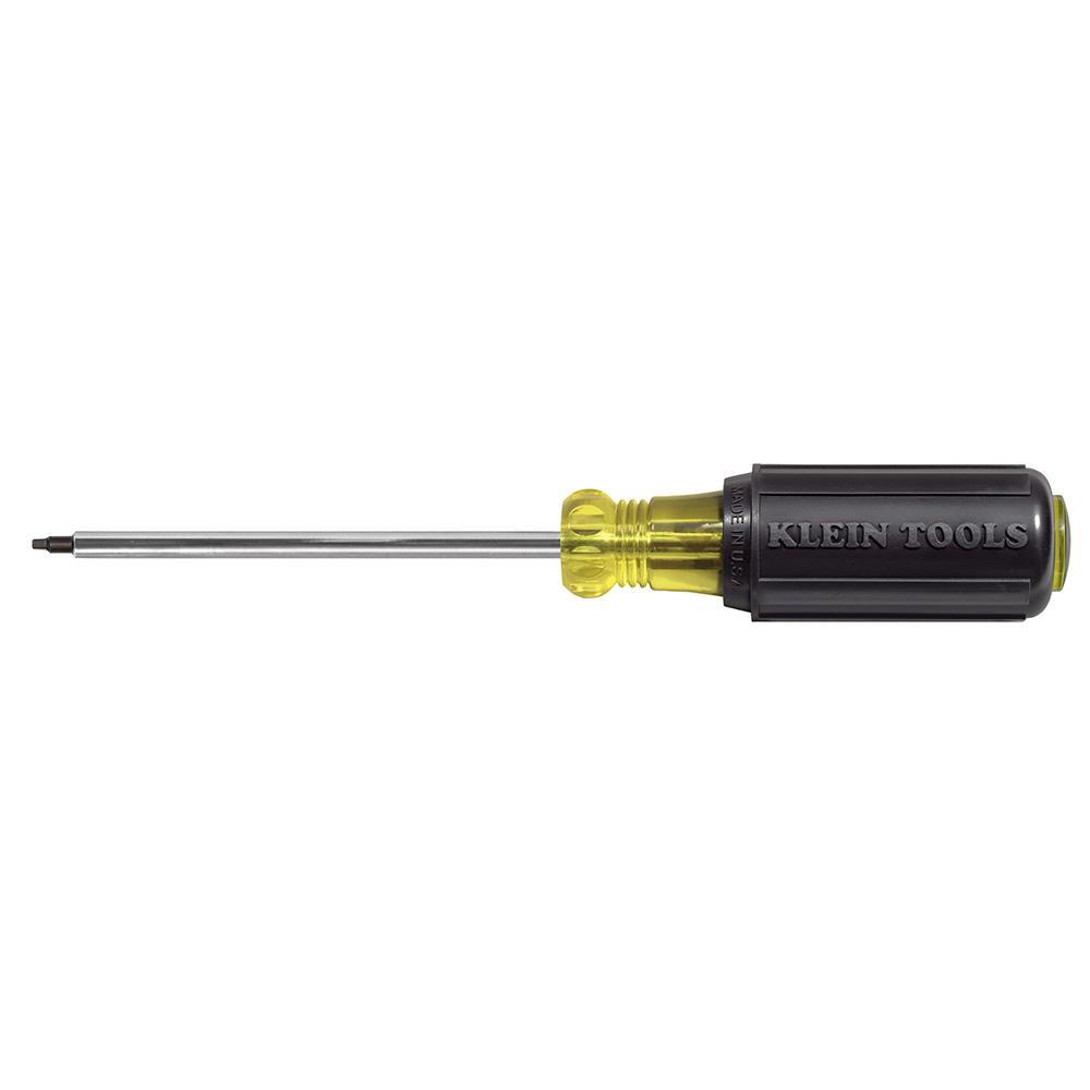661 Cushion-Grip Screwdriver, #1 Square Point, 7-3/4 in OAL, Polished Chrome, ANSI/ASME Specified