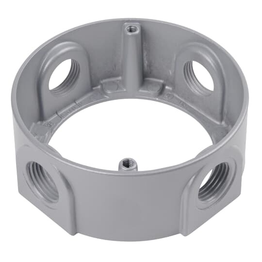SE-48 Red Dot Dry-Tite 4-Outlet Extension Ring, 1-5/8 in D, Die Cast Aluminum