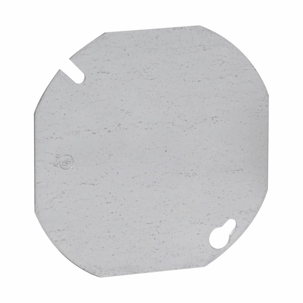 TP322 Thepitt Box Cover, 4 in Dia, 4 in L x 4 in W, Flat Cover, Steel