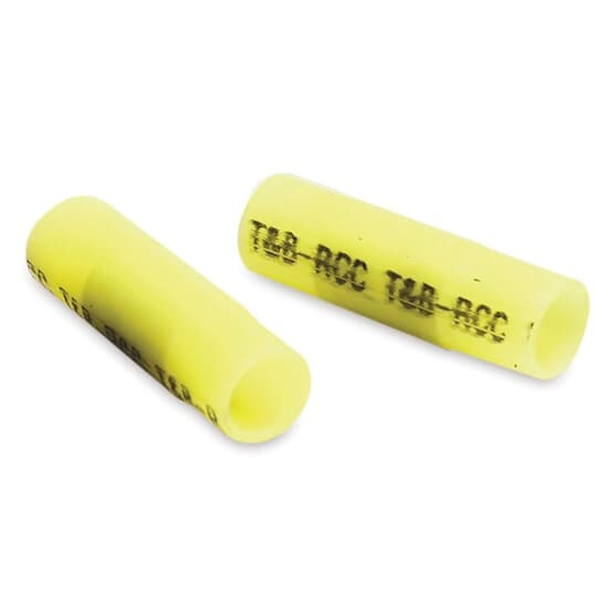 2C-12 Sta-Kon Nylon Insulated Parallel Splice Connector, 14 to 12 AWG Conductor, 0.9 in L, Copper, Yellow
