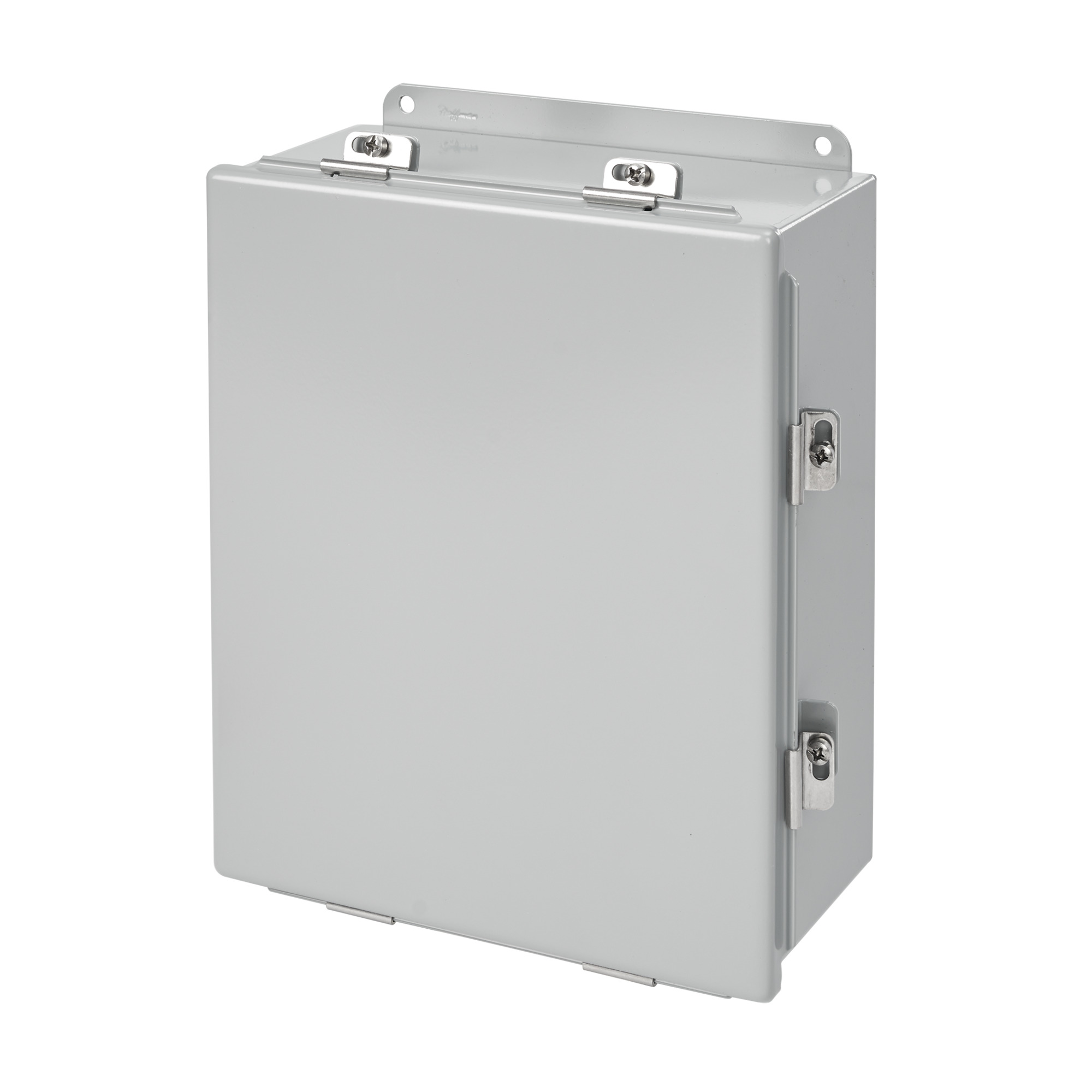 A16148CHNF Junction Box, 16 in H x 14 in W x 8 in D, Continuous Hinged/Screw Clamp Cover, NEMA 4/IP66 NEMA Rating, Mild Steel