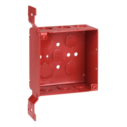 52171-CV-1234RD Steel City Specialty Outlet Box, Steel, 30.3 cu-in Capacity, (1) Outlets, (17) Knockouts, 4 in H x 4 in W x 2-1/8 in D