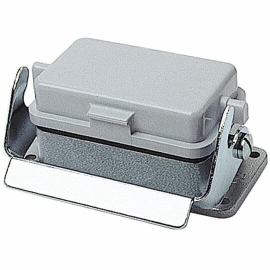 PB406 Pos-E-Kon 1-Lever Locking Panel Base With Cover, Rear, Panel Mount, Die Cast Aluminum