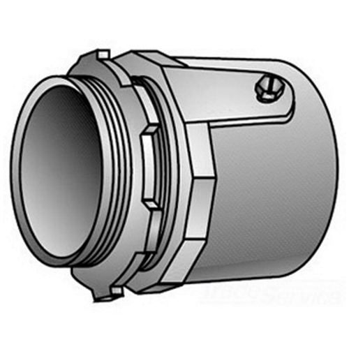 28-100 Type 28 Rigid Connector, 1 in Trade, For Use With Threadless IMC/Rigid Conduit, Malleable Iron, Zinc Plated