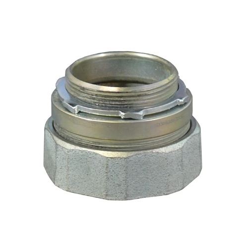NTC-400 Compression Connector, 4 in Trade, For Use With Threadless Rigid Conduit, Malleable Iron