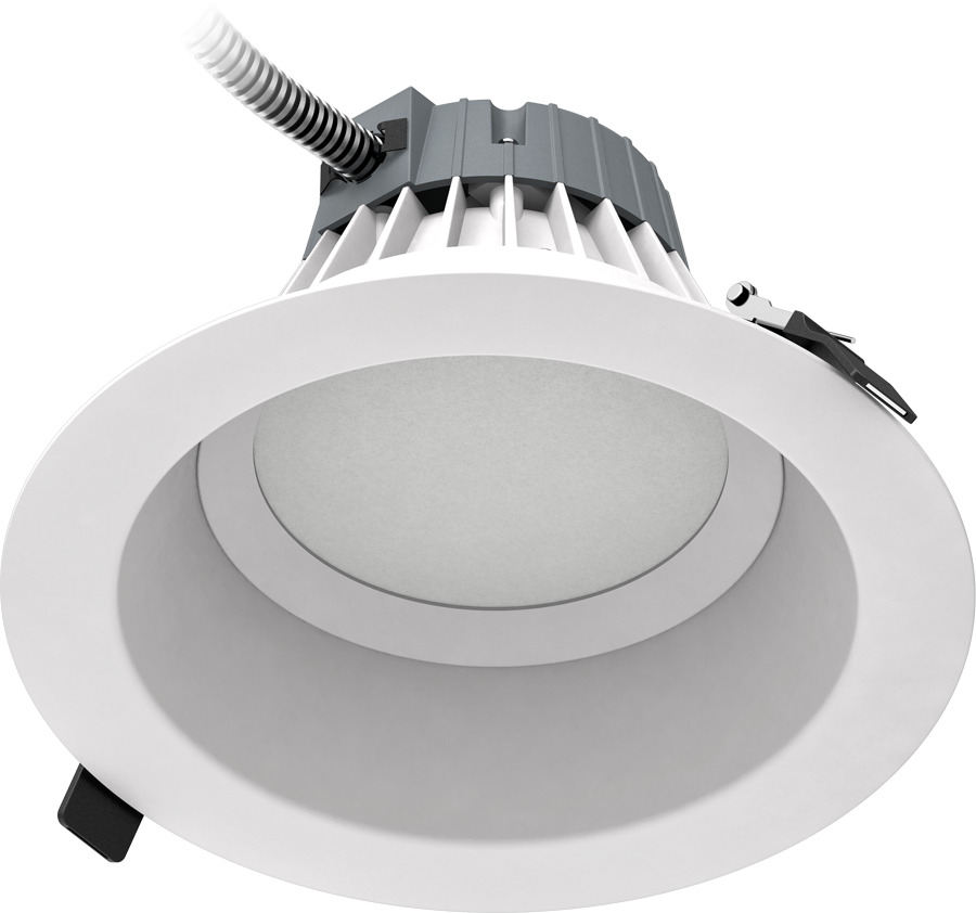 C8R24930UNVW C Series Round Recessed Downlight, 22.6 W Fixture, 8 in Ceiling Opening, 120 to 277 VAC, Die Cast Aluminum Housing
