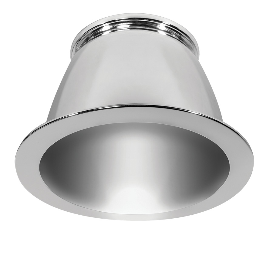 D8TRIMS Round Trim Cone With Trim, 7-1/4 in ID x 9-1/8 in OD, LED Lamp, For Use With DLED 8 in Retrofit Downlight