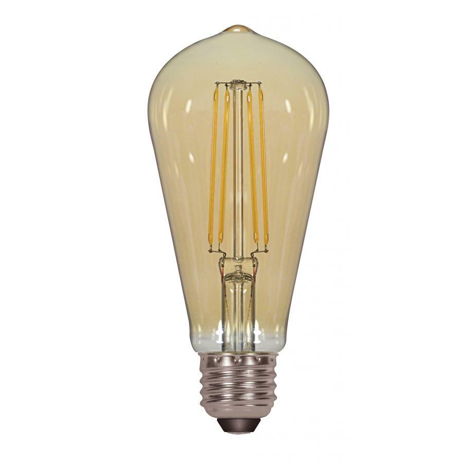 S8612 Dimmable LED Lamp, 4.5 W, 40 W Incandescent Equivalent, E26 Lamp, ST19 Shape, 380 Lumens