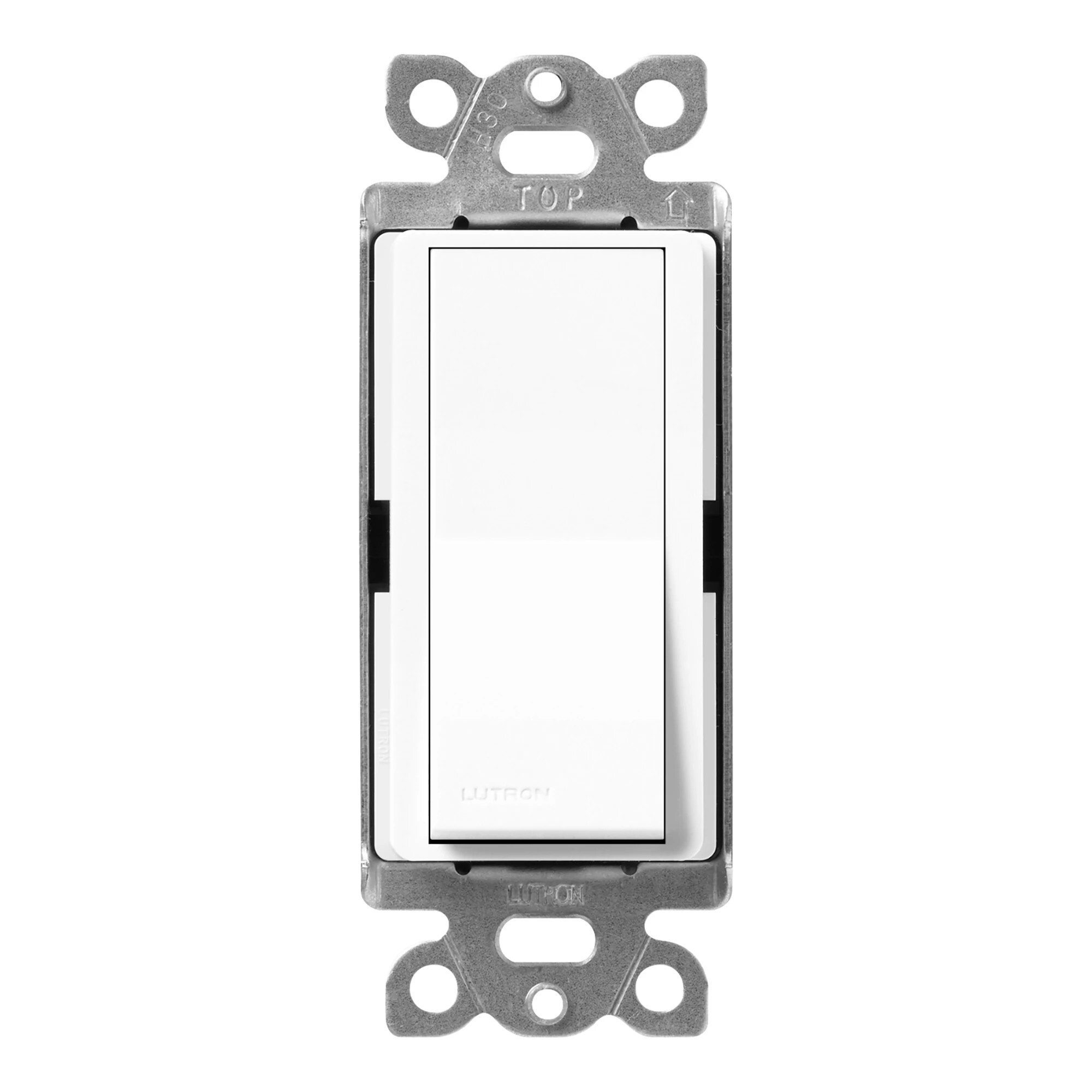 SC-1PS-BW Claro On/Off Rocker Switch, 1 Pole, 15 Amp, Satin, Brilliant White