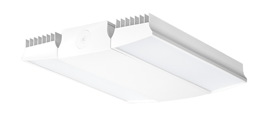 RAIL150NW/D10 Dimmable High Bay Fixture With Frosted Lens, 150 W Fixture, 120 to 277 VAC, White Housing