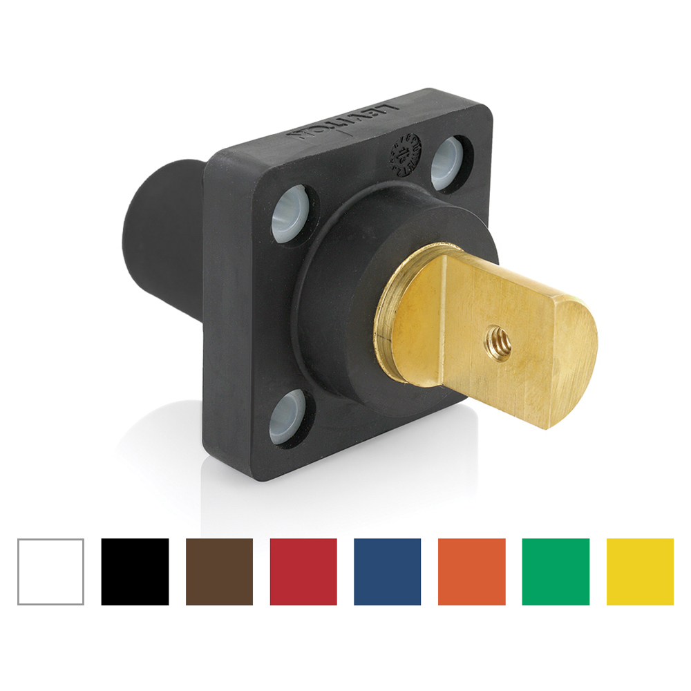 16R20-UG 16 Series 90 deg Cam Type Female Taper Nose Single Pole Receptacle, 600 V AC, 400 A, 2 to 4/0 AWG Wire, Tapped Terminal Connection, NEMA 3R NEMA Rating