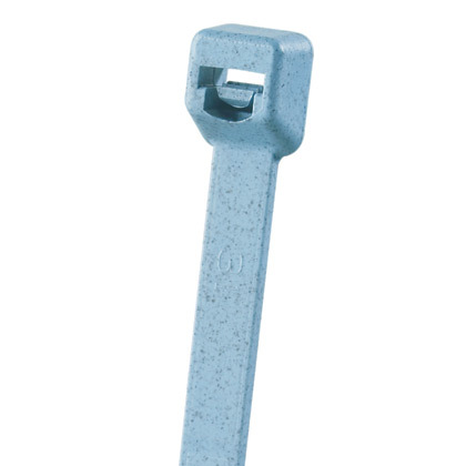 Pan-Ty PLT4H-L86 Cable Tie, Light Blue, Met Det PA6.6, 14.4"L, 120lb, PK50