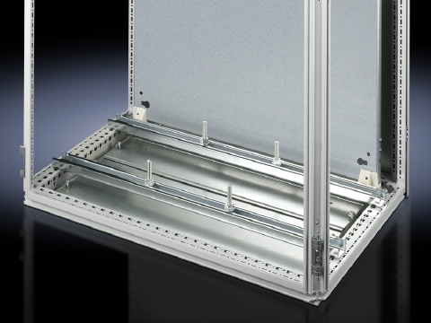 4361000 SZ Series Adjustable System Support Rail, For Use With 600 mm W Transformer, Free Standing Enclosure System, Sheet Steel