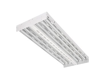 IBZT8 6 IBZ Contractor Select Narrow Distribution High Bay Lighting, (6) Lamps T8 Lamp, 120 to 277 VAC, High Gloss Baked White Enamel Housing