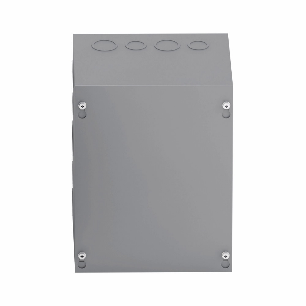 Type 1 junction boxes, 16" height, 6" length, 16" width, NEMA 1, Screw cover, SC enclosure, Surface mounted, Small single door, 7 side knockouts,9 top-bottom knockouts, Thru holes, Carbon steel